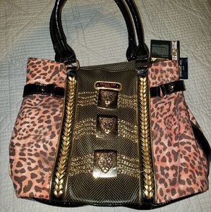 Nicole Lee Brooklyn Leopard Print Tote